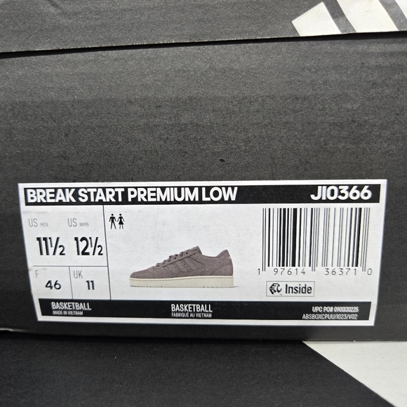 New Adidas Break Start Premium Low 'Beige Ivory' Men's Shoes Size 11.5 - Picture 8 of 8